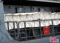 Stile a fisarmonica galvanizzato elettrico della lama del filo spinato BTO22 del rasoio per protezione della nave