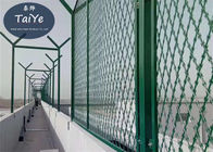 Colore verde di sicurezza del PVC del recinto rivestito della maglia ad alta resistenza difendersi dal furto