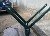 Colore verde galvanizzato ricoperto PVC del braccio del cavo del rasoio usato sul recinto del collegamento a catena