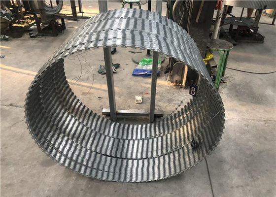 950mm 250g zincano il cavo a fisarmonica rivestito del rasoio di BTO 22